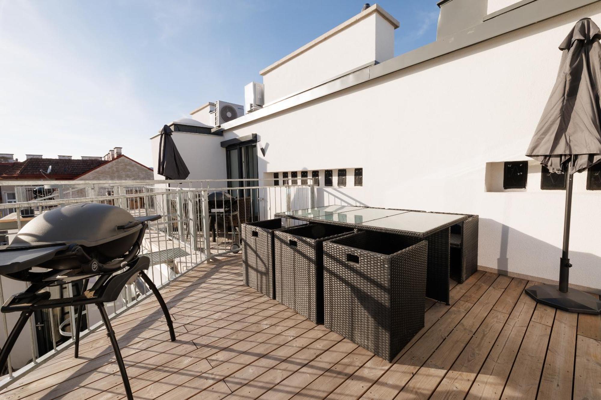 Symphony Apartments 40 - Modern Loft With Terrace And Grill In Central Location Wiedeń Zewnętrze zdjęcie